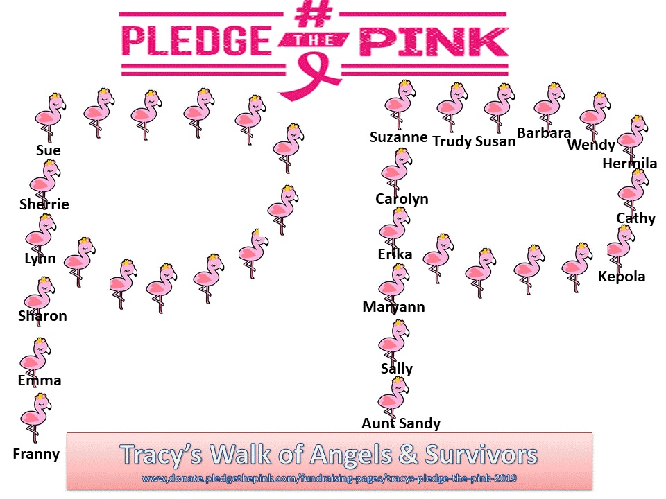 Tracy’s Pledge the Pink 2022 Fundraising Pledge The Pink